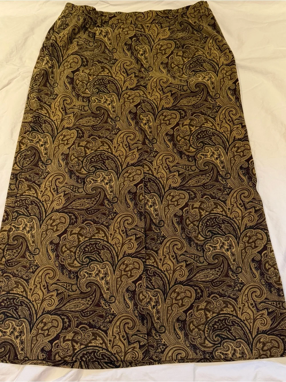 Tabi  Paisley Pencil Skirt in Brown - Picture 6 of 10